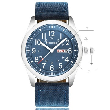 Readeel Fashion Мужские спортивные часы, часы с датой и