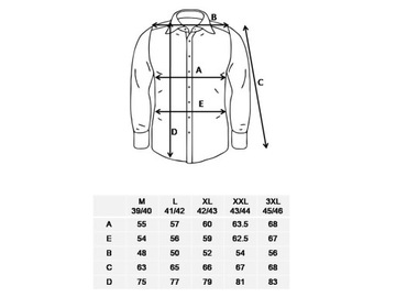 KOSZULA MĘSKA GRANATOWA W KWIATKI 100% BAWEŁNY XXL 43/44 FW134