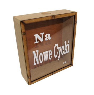 Śmieszny Prezent Skarbonka XXL Nowe Cycki Nowość