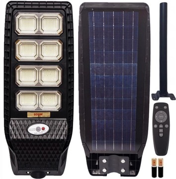 LAMPA LED 800W SOLARNA ULICZNA Z PILOT + MOCOWANIE