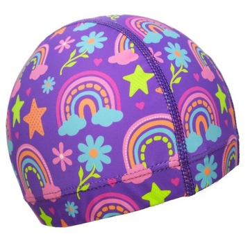 Czepek materiałowy z nadrukiem RAS - TĘCZA