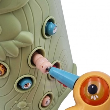 ИГРА НА МАГНИТНЫЕ НАВЫКИ «Поймай червяка, покорми птицу» для 2 детей