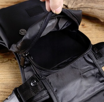 Стильная мужская мотоциклетная сумка на бедро.