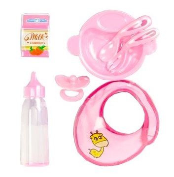 2 бутылки FOR DOLL, исчезающая соска-пустышка MILK