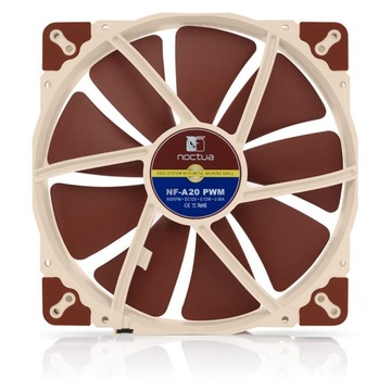 Noctua NF-A20 ШИМ Черный/5 В/5 В ШИМ/FLX/ШИМ 200 мм