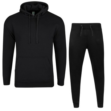 KOMPLET DRESOWY MĘSKI BLUZA SPODNIE r. XL czarny