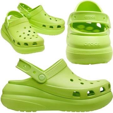 crocs damskie chodaki na platformie classic crush lekkie wysokie 39-40 W9