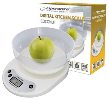 ELEKTRONICZNA WAGA KUCHENNA Z MISĄ PRECYZYJNA 5KG