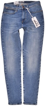 WRANGLER spodnie BLUE jeans HIGH RISE SKINNY _ W29 L30