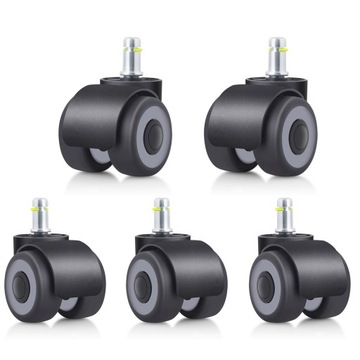 5szt Gumowe kółka do fotela IKEA łożyskowane f10mm