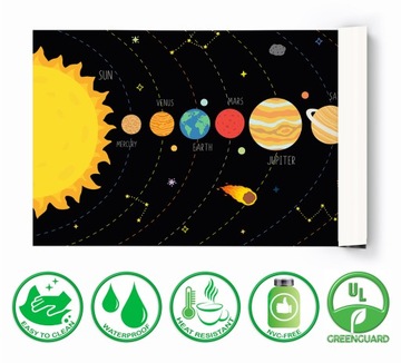 Защитный коврик для стола 120х60 Solar System