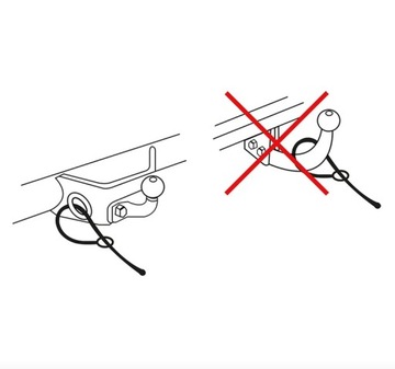 ТОРМОЗНОЙ ТРОС БЕЗОПАСНОСТИ ТРЕЙЛЕРНЫЙ КРЮК