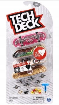 Tech Deck 4-pak deskorolek FINGERBOARD THE HEART SUPPLY