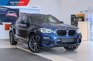 BMW X4 G02 SUV 30i 252KM 2019 BMW X4 xDrive30iPrzyciemniane szybyAdaptacyjny reflektor LEDLED Fog lights