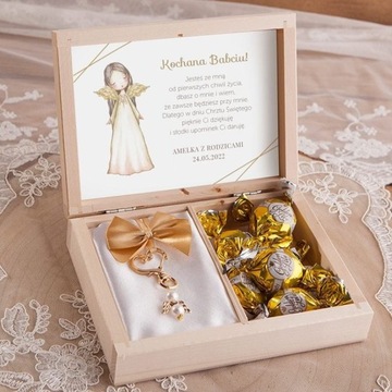 Крещенский брелок СПАСИБО С ИМЕНЕМ Ангелочек