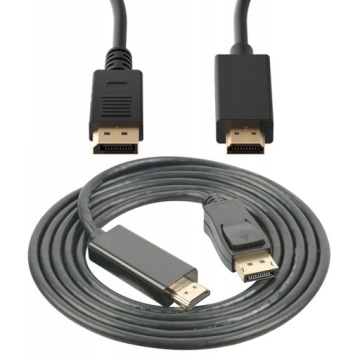 KABEL DISPLAY PORT do HDMI 1,8M 4K DisplayPort DP Shiru SKDP-01