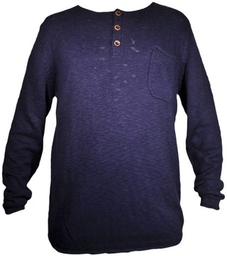 JACK&JONES sweter NAVY regular ROGER KNIT _ L