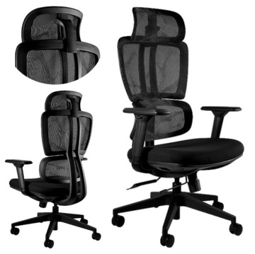 Fotel biurowy Ergonomiczny obrotowy regulacje ergo