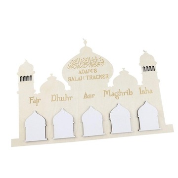 Календарь Рамадана своими руками, деревянный календарь Рамадан, украшение для праздника Ид Мубарак