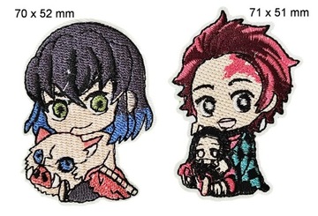 НАБОР АНИМЕ ТЕРМО ВЫШИВАННЫХ НАШИВОК ИЗ 19 ШТ.