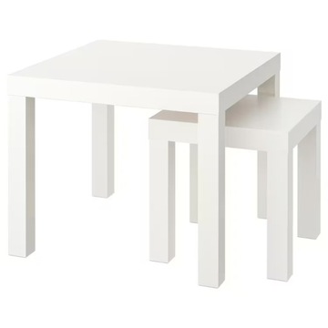 IKEA LACK STOLIK / ZESTAW STOLIKÓW BIAŁY 2 SZT.