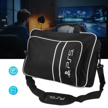 ЖЕСТКАЯ ДОРОЖНАЯ СУМКА ДЛЯ КОНСОЛЕЙ PS5 ПОДУШКИ С НАПЛЕЧНЫМ РЕМНЕМ И РУЧКОЙ