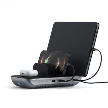 SATECHI STACJA ŁADUJĄCA 2xUSB-C 2xUSB-A QI wireles