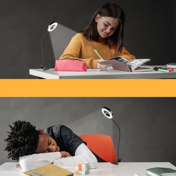 48LED ЗАЖИМНАЯ ЛАМПА ДЛЯ ЧТЕНИЯ НА КРОВАТИ, СТОЛ, ДЛЯ СПАЛЬНИ USB