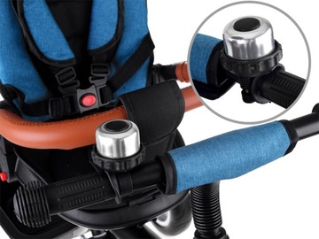 Детский трехколесный велосипед Tiny Bike 3в1 с крышей ПОВОРОТНЫЙ SP0650