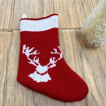 РОЖДЕСТВЕНСКИЕ носки для подарков, камин, 6 шт, 20 см