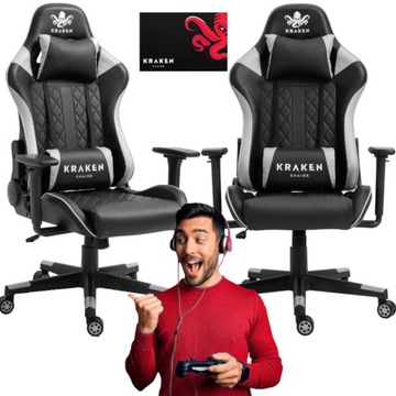 FOTEL OBROTOWY BIUROWY GAMINGOWY KRZESŁO + GRATIS
