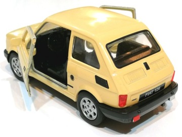 Автомобиль Fiat 126p металл Maluch WELLY, кремовая модель