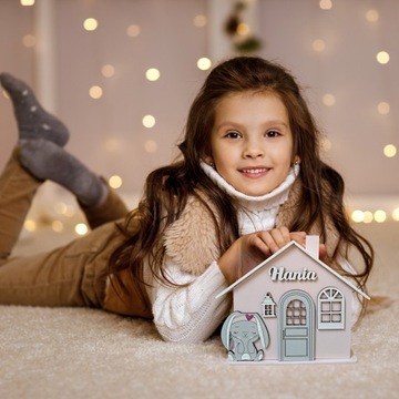 Копилка XXL с ИМЯ, подарок девочке на день рождения