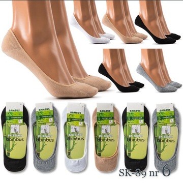 Носки женские FEET Bamboo ЧЕРНЫЕ НАТУРАЛЬНЫЕ БАЛЕТКИ