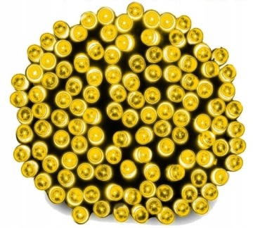 Lampki ŚWIATEŁKA na choinkę 100 LED ŻÓŁTE ZEWNĘTRZNE WEWNĘTRZNE