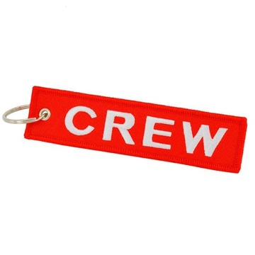 Brelok CREW Ekipa Załoga red zawieszka do kluczy