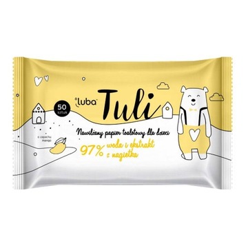 Luba Tuli nawilżany papier toaletowy dla dzieci woda i ekstrakt z nagietka