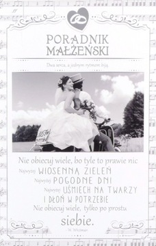 KARNET Q PRIMUS KPE-0092 - ŚLUB - ŻONA MĄŻ