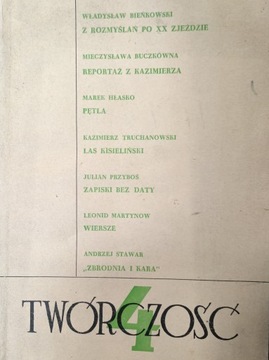 TWÓRCZOŚĆ 4/1956 MAREK HŁASKO PĘTLA