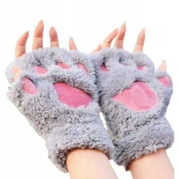 Перчатки без пальцев, перчатки, лапы, кот