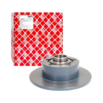 TARCZA HAMULCOWE AUDI A4 B5 TYŁ FEBI 245MM NA ŁOŻY