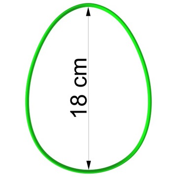 FOREMKA WIELKANOCNA Wykrawacz do Pierników Ciastek Wielkanocnych JAJKO 18cm