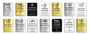 Tablica TABLICZKA NAGROBNA NA WYMIAR 100 cm2 GRUBA