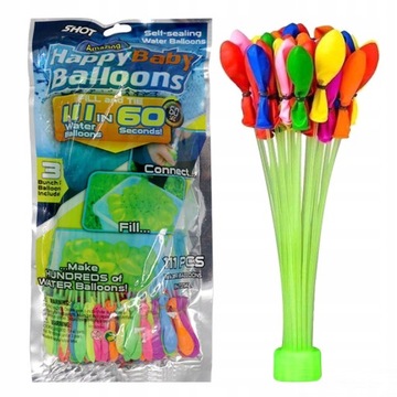 Wodne Bomby Balony na wodę do rzucania 111szt.