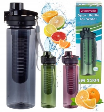 BIDON BUTELKA Z WKŁADEM NA OWOCE TRITAN BPA-FREE