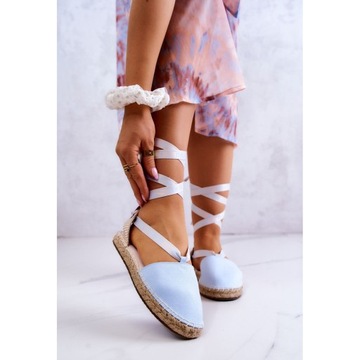 Niebieskie Tkanina Buty Espadryle Big Star r.37