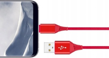 Кабель Micro USB, 1 метр, быстрая быстрая зарядка, красный