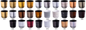 Цветочный горшок 16 красный, блестящая крышка