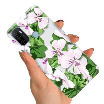 Pouzdro pro Oppo A53S Case Květinové jarní topové vzory