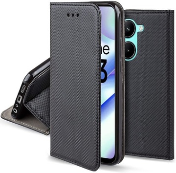 Etui z klapką do Realme C33 I SMART MAGNET CASE BOOK KSIĄŻKA + SZKŁO